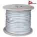 AceLevel 500ft RG59 Siamese Cable for Surveillance Cameras Video/Power 95% (White) - CAB-RG59/500W