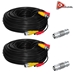 AceLevel Premium 100ft Thick BNC Extension Cables for Lorex Systems - 2 Pack (Black) - CAB-PM100SB-LO2PK