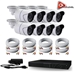 AceLevel 16 Channel HD AHD DVR Kit with 8 x Bullet Cameras and 2TB - SET-DVR-16CH3-TYA-8B
