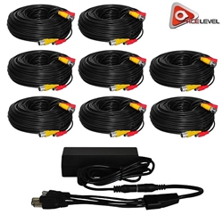 Acelevel Premium 100ft Cables for Lorex Cameras (8 Pack) 