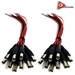 AceLevel CCTV Security Camera DC Male Power Plug Pigtail Cables - 20 Pack - PIGTAILM-20PK