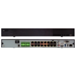 AceLevel 16 Channel NVR: 16xPoE, 4K & H.265 Network Video Recorder, 160Mbps, HDMI/VGA, 2 SATA acelevel, 16, channel, nvr, poe, playback, sata