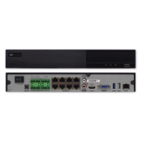 AceLevel 8 Channel NVR: 8xPoE, 4K & H.265 Network Video Recorder, 80Mbps/80Mbps, HDMI/VGA, 1 SATA acelevel, 8, channel, nvr, 8, poe, playback, sata