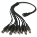 1 to 8 DC Power Splitter Cable, 2.1mm Plugs, 12VDC - PWR-PTA2