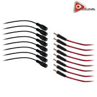 AceLevel CCTV Security Camera DC Male/Female Power Plug Pigtail Cables - 8 Pairs AceLevel, CCTV, Security, Camera, DC, Male, Female, Power, Plug, Pigtail, Cables, 8, eight, Pairs, pair, pack